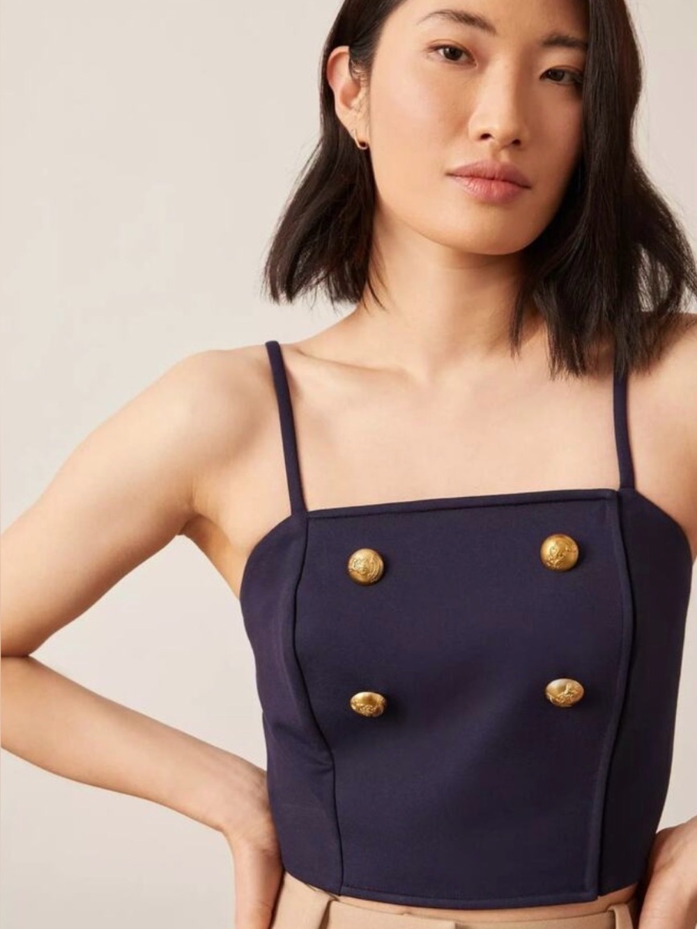 Anthropologie Eva Franco cropped top size 8